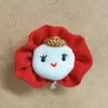 ちりめん手芸キット なかよしドールのチャーム・2個セット ちょっと懐かしい和のドールを手作り♪レトロな可愛さの縮緬細工