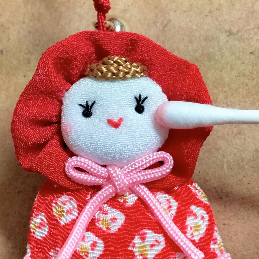 ちりめん手芸キット なかよしドールのチャーム・2個セット |生地 和柄