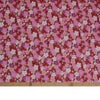 和柄コットン生地 金の縁取り桜もよう(赤) 10cm単位 切り売り コットンドビー 浴衣甚平生地 HOKKOH 桜模様 さくら柄 レッド