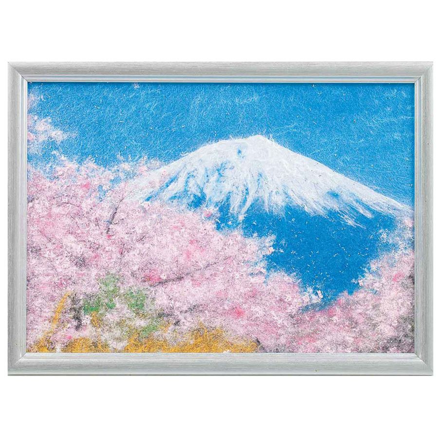 富士山 青色系 和風アート 手刺繍 楽天市場】【ふるさと納税】 刺繍絵画 富士山 刺繍絵 絵 絵画 富士の