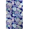 着物用洗える生地 束ねのしに和花(紺色) 1反売り(約12m) 七五三の祝い着や和装小物に華やか上品なポリエステル和柄反物