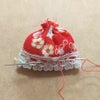 ちりめん手芸キット おめかしうさぎのチャーム・2個セット ハンドメイドキット 和風チャーム手作り ウサギの根付 ミニ飾り