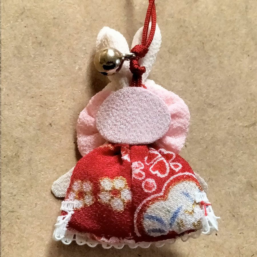 ちりめん手芸キット おめかしうさぎのチャーム・2個セット |生地 和柄