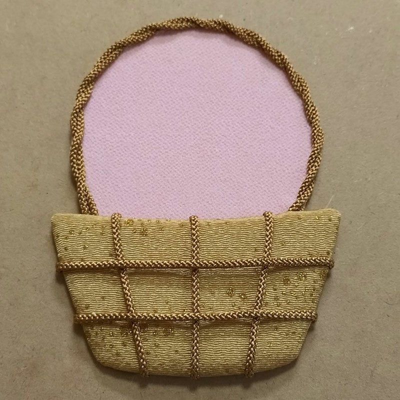 押絵キット カーネーションの花籠 母の日プレゼントハンドメイド ちりめん押し絵 花の和風アート