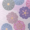 着物用洗える生地 菊梅並べ(くすみカラー) 1反売り(約12m) 七五三晴れ着生地 子ども着物反物 女の子可愛い和柄布地 花柄