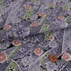 ちりめん生地 のしめ短冊(グレー) 10cm単位 切り売り ちりめん細工向きレーヨン縮緬 花柄かのこ柄 モノトーン和モダン