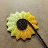 押絵キット ひまわりの花籠 和風クラフト 夏休みに 初心者OKちりめん細工 押し絵で向日葵