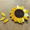 押絵キット ひまわりの花籠 和風クラフト 夏休みに 初心者OKちりめん細工 押し絵で向日葵