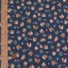 和柄コットン生地 柴犬びより(藍墨/あいずみ) 10cm単位 切り売り 和風柄ドビークロス 和調木綿プリント コッカ シバジャパン柄
