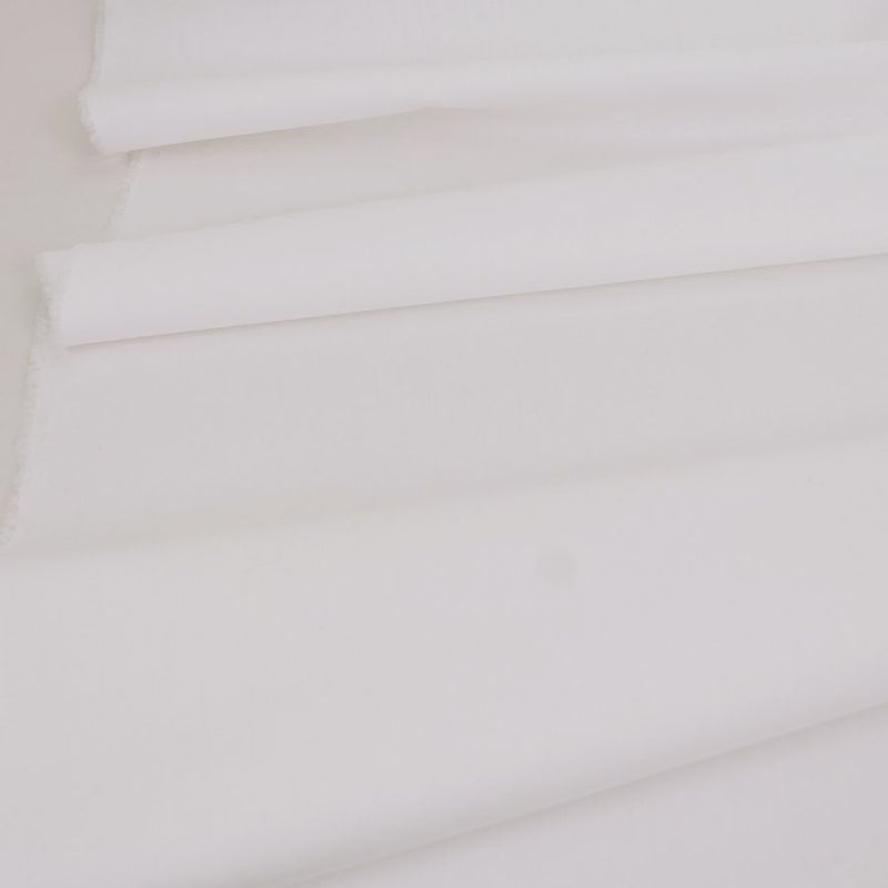 綿ブロード無地(オフホワイト) 10cm単位 切り売り 無地ブロード生地白 中薄手コットン ブラウス・シャツ・洋服に