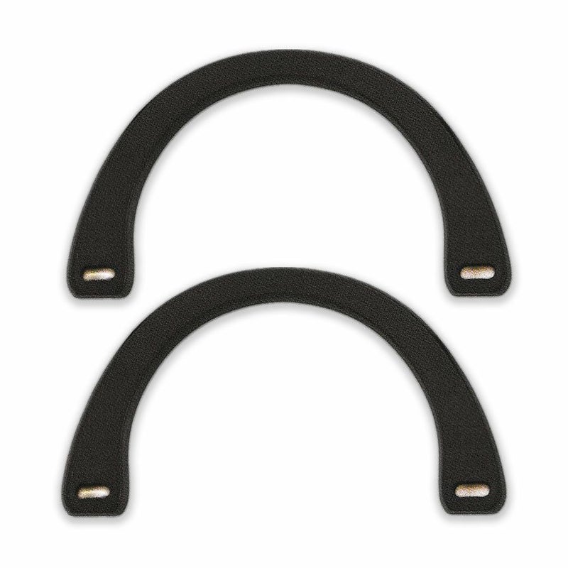 バッグ持ち手・木製 18cm（2個組）黒