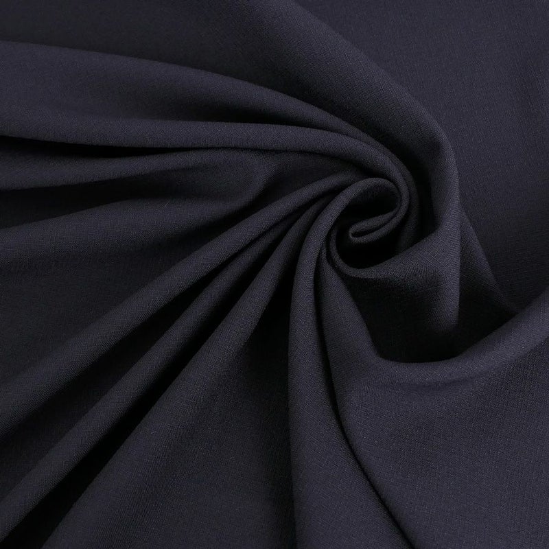 ランダムコードクロス(ポリエステル) 黒 10cm単位 切り売り 上質な洗える服地ブラック ワンピース スカート フォーマル向き
