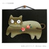 手芸キット 愛しの猫たち 押絵の壁掛け・いたずらキジトラ 猫モチーフミニ壁掛け 手作りキット和風クラフト 簡単押し絵