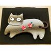 手芸キット 愛しの猫たち 押絵の壁掛け・いたずらキジトラ 猫モチーフミニ壁掛け 手作りキット和風クラフト 簡単押し絵