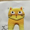 手芸キット 愛しの猫たち 押絵の壁掛け・花束トラ猫 ねこミニタペストリー手作りクラフトキット 縮緬押し絵初心者