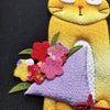 手芸キット 愛しの猫たち 押絵の壁掛け・花束トラ猫 ねこミニタペストリー手作りクラフトキット 縮緬押し絵初心者