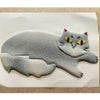 手芸キット 愛しの猫たち 押絵の壁掛け・花一輪モフ猫 ネコモチーフタペストリー 猫好きインテリアグッズ手づくりで