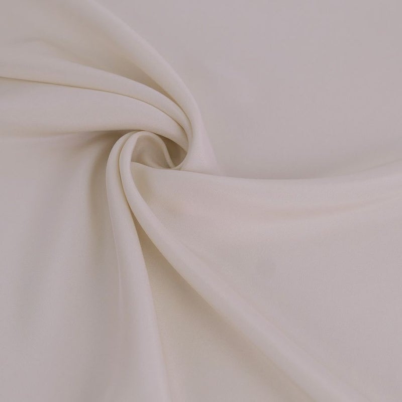 正絹パレスちりめん 無地(象牙色) 10cm単位 切り売り 精華パレスチリメン 縮緬生地 シルク100％ 手芸用 着物八掛生地