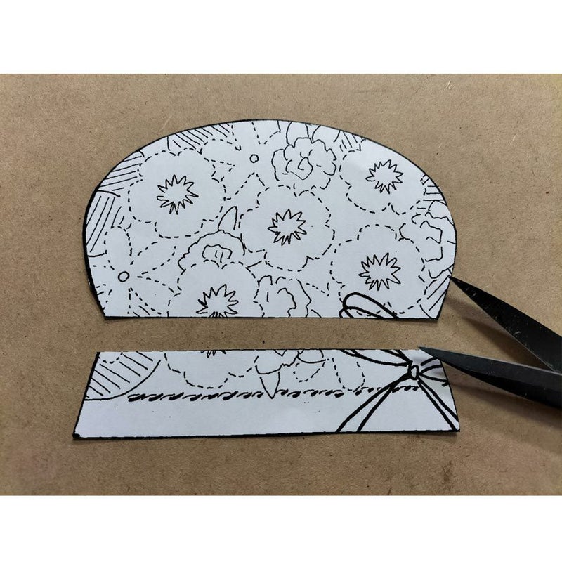 押絵キット 盛夏のプランター 夏向きちりめん布クラフト ちりめん押し絵 縮緬細工 手芸キット