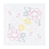 刺し子キット 花ふきん 春霞の牡丹 刺子キット初心者向き さしこ布巾制作セット ぼたんの花