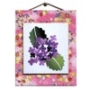 ちりめん貼り絵キット 切り絵花「紫陽花」 簡単ちりめん手芸 布貼り絵クラフト 子供向き 高齢者向き手芸