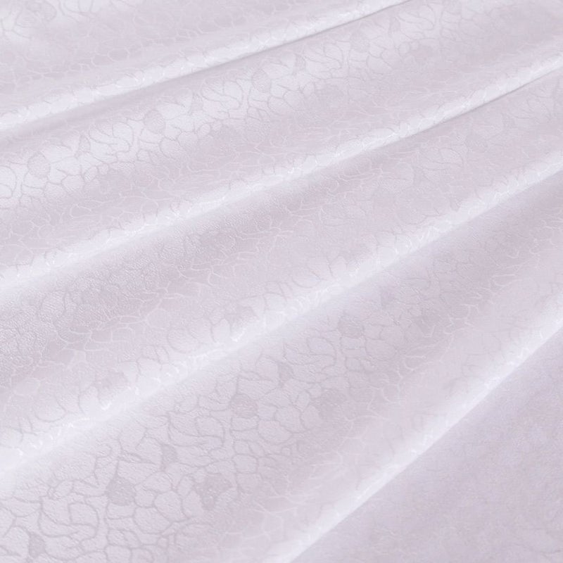 ポリエステルちりめんジャガード・バラ模様(白) ポリチリメンジャカード 縮緬ジャガード 衣装生地 薔薇ばら柄