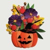 押絵キット かぼちゃのバスケット ハロウィン手作りキット ハロウィーン壁飾り 和風手芸簡単