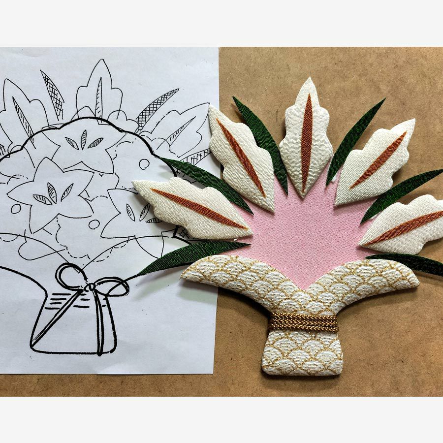 寿儀式　祝い　寿と花の刺繍の布製置物 手刺繍の名入れお祝いボード/敬老の日,百寿祝い,還暦祝い,米寿,喜寿