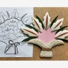 押絵キット 健康長寿 祝いの花籠 和風クラフトキット ちりめん押し絵簡単 敬老の日プレゼント