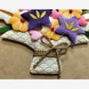 押絵キット 健康長寿 祝いの花籠 和風クラフトキット ちりめん押し絵簡単 敬老の日プレゼント