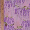 和柄コットン生地 藤の花(ピンク) 10cm単位 切り売り 和風花柄コットンこばやし生地 藤柄 女性浴衣生地 和調下り藤柄