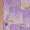 和柄コットン生地 藤の花(アイボリーベージュ) 10cm単位 切り売り 藤の花文様サザンクロス コットンこばやし和風花柄 大きな花柄