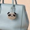 キット・メタリックコードで編むパンダチャーム(ピンクゴールド) きらりと輝く大人かわいい編み物キット メタリックフリーコード