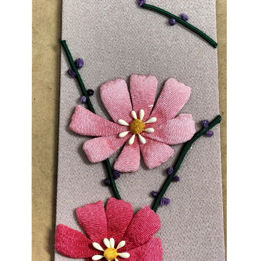 ちりめん手芸キット もてなしの花 10月 コスモス(秋桜) |生地 和柄