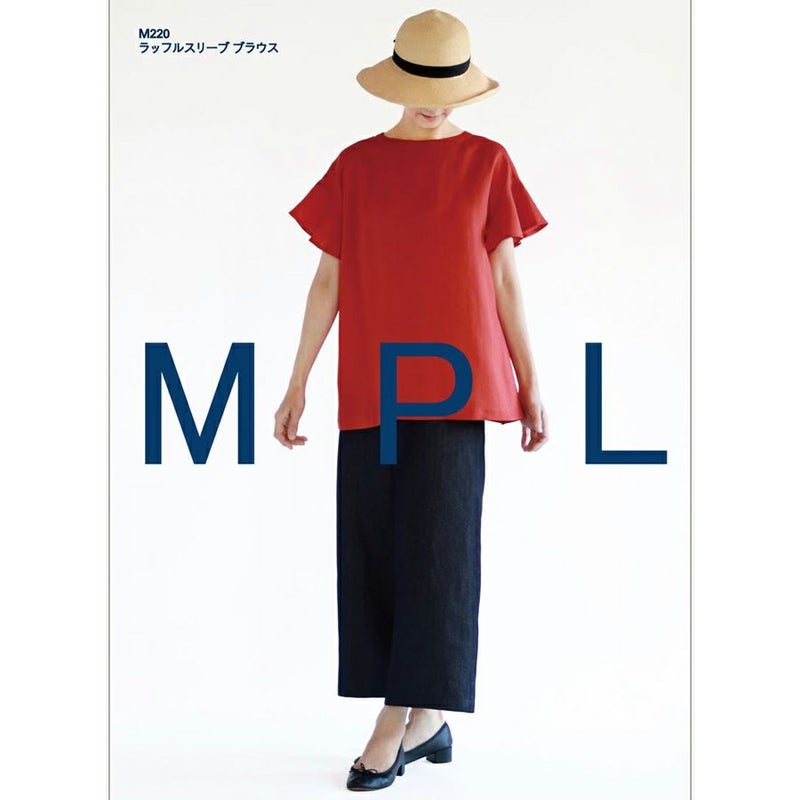 実物大型紙・ラッフルスリーブブラウス サンフィットパターン フレアーワンピース ボリュームスリーブ