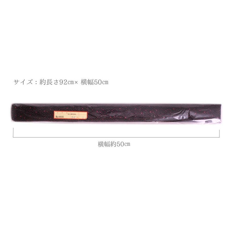 印伝調生地・ランダムなドット柄（92×50cm） 印伝風レーヨン生地 和風生地 スエード調 水玉柄和風 名刺入れに