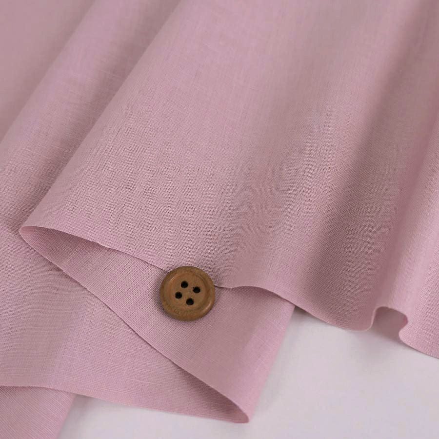 綿麻シーチング生地 (ピンク) 10cm単位 切り売り |生地 和柄/和布