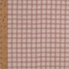 麻みたいなコットン生地 チェック柄 (ダスティピンク) 10cm単位 切り売り 大人カワイイチェック柄リネンライクコットン ピンクアーモンド