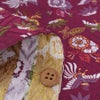 金襴生地(金らん) さやがた地に鳳凰と花(えんじ) 10cm単位 切り売り 鳳凰柄織物 西陣織きんらん 吉祥文様和柄布赤系色 伝統柄さや型