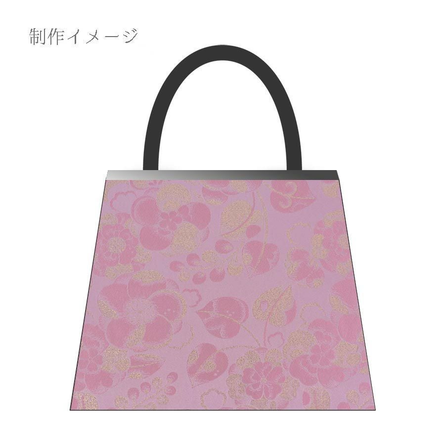 金襴生地(金らん) 辻が花風文様(ピンク) 10cm単位 切り売り |生地 和柄
