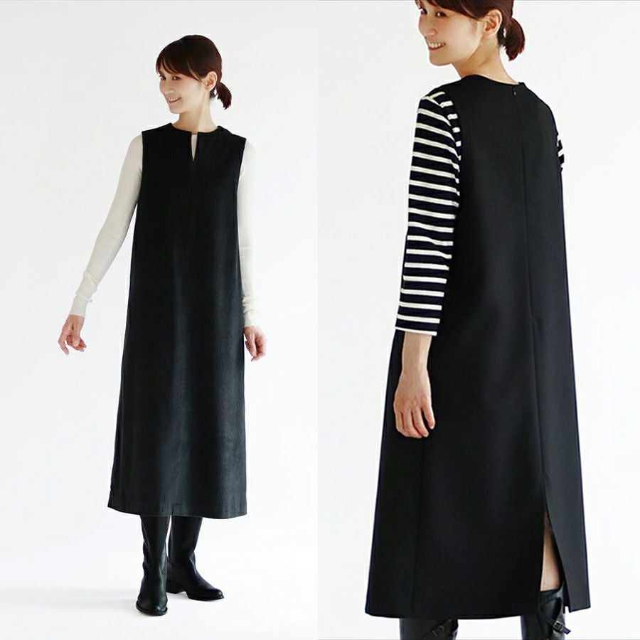実物大型紙・キーネックジャンパースカート |生地 和柄/和布/ちりめん