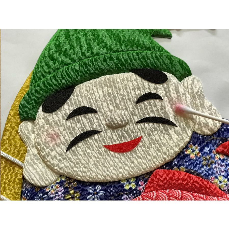 押し絵手芸品（七福神） 押し絵キット 開運招福七福神「大黒天」 |生地 和柄/和布/ちりめん手芸
