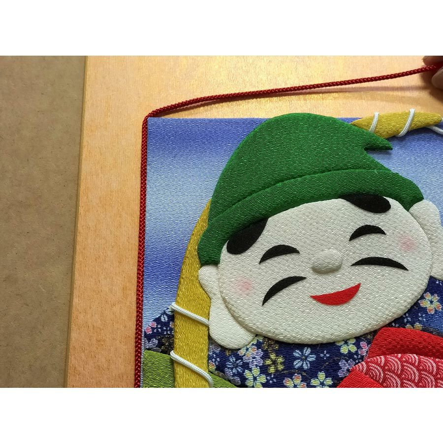 押し絵手芸品（七福神） 押し絵キット 開運招福七福神「恵比寿」 |生地 和柄/和布/ちりめん手芸