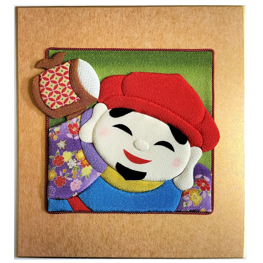 押し絵手芸品（七福神） 押し絵キット 開運招福七福神「大黒天」 |生地 和柄/和布/ちりめん手芸