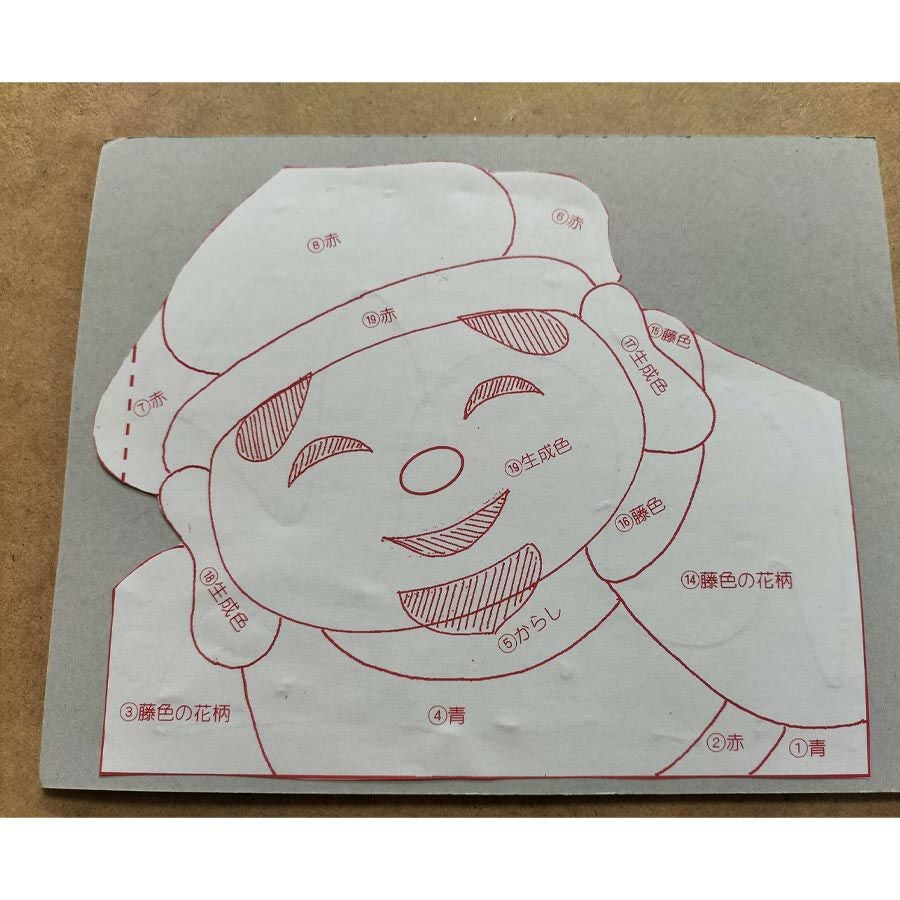 押し絵キット 開運招福七福神「大黒天」 |生地 和柄/和布/ちりめん手芸
