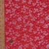 金襴生地(金らん) 桜花の舞(赤) 10cm単位 切り売り