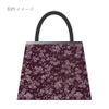 金襴生地(金らん) 桜花の舞(深紫) 10cm単位 切り売り