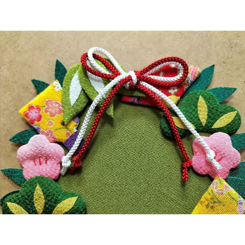 押絵キット 迎春の花リース