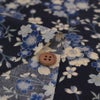 和柄コットン生地 藍染め調しだれ桜(藍) 10cm単位 切り売り