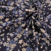 和柄コットン生地 藍染め調しだれ桜(藍) 10cm単位 切り売り